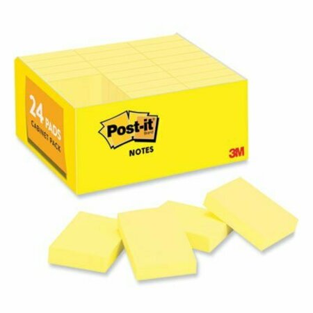 3M COMMERCIAL ORIGINAL PADS IN CANARY YELLOW, 1 3/8 X 1 7/8/PAD, 24PK 65324VAD